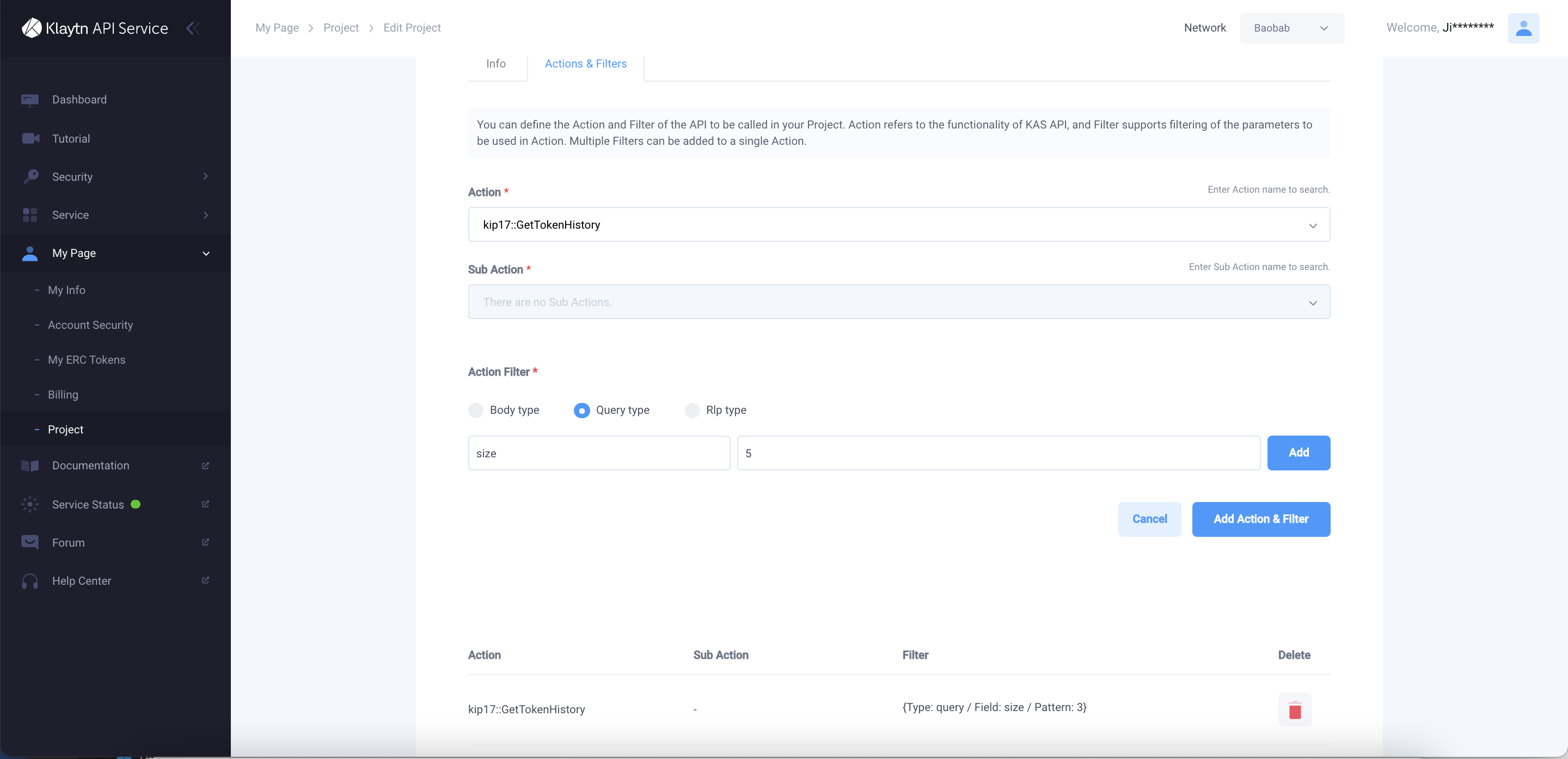 Filtering KIP-17 Token History - 2